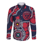 Melbourne NAIDOC Week 2026 Personalised Long Sleeve Button Shirt 50 Years of Deadly Aboriginal Art