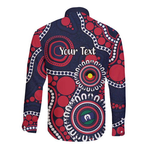 Melbourne NAIDOC Week 2026 Personalised Long Sleeve Button Shirt 50 Years of Deadly Aboriginal Art