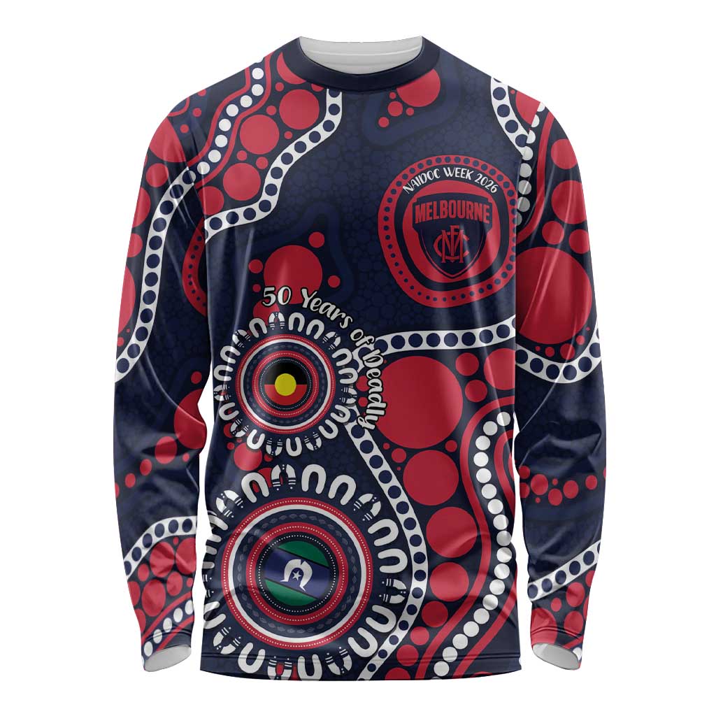Melbourne NAIDOC Week 2026 Personalised Long Sleeve Shirt 50 Years of Deadly Aboriginal Art