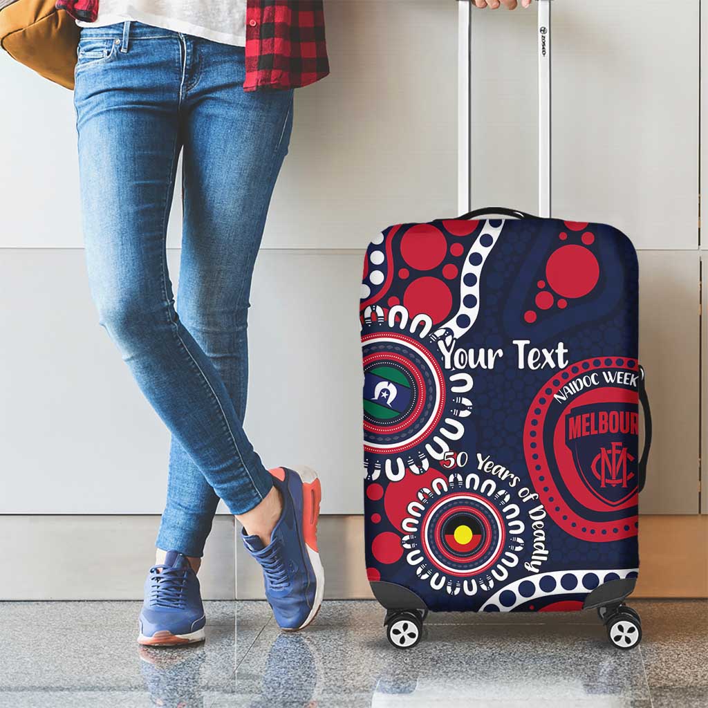 Melbourne NAIDOC Week 2026 Personalised Luggage Cover 50 Years of Deadly Aboriginal Art