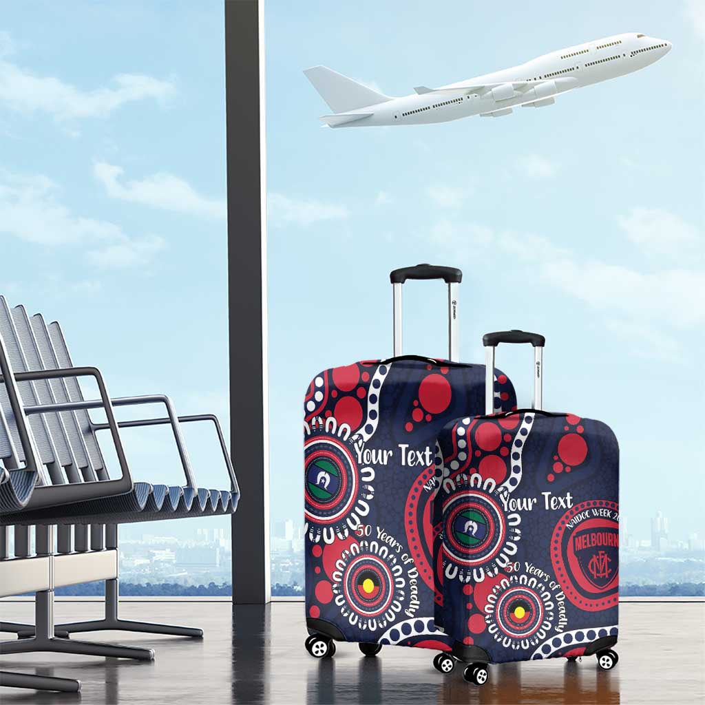 Melbourne NAIDOC Week 2026 Personalised Luggage Cover 50 Years of Deadly Aboriginal Art