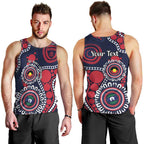 Melbourne NAIDOC Week 2026 Personalised Men Tank Top 50 Years of Deadly Aboriginal Art