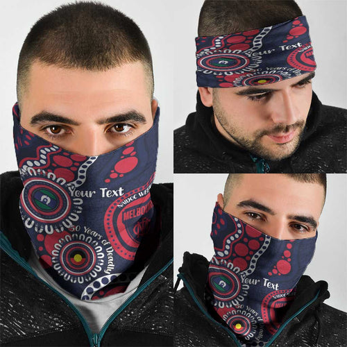 Melbourne NAIDOC Week 2026 Personalised Neck Gaiter 50 Years of Deadly Aboriginal Art