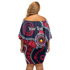 Melbourne NAIDOC Week 2026 Personalised Off Shoulder Short Dress 50 Years of Deadly Aboriginal Art