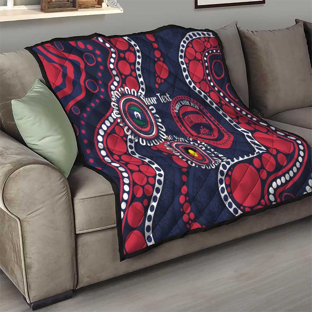 Melbourne NAIDOC Week 2026 Personalised Quilt 50 Years of Deadly Aboriginal Art