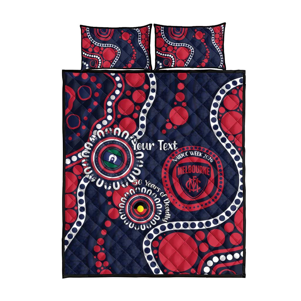 Melbourne NAIDOC Week 2026 Personalised Quilt Bed Set 50 Years of Deadly Aboriginal Art