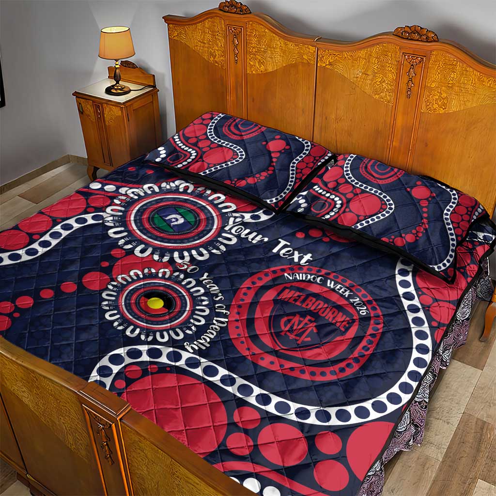 Melbourne NAIDOC Week 2026 Personalised Quilt Bed Set 50 Years of Deadly Aboriginal Art