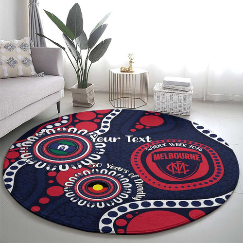 Melbourne NAIDOC Week 2026 Personalised Round Carpet 50 Years of Deadly Aboriginal Art