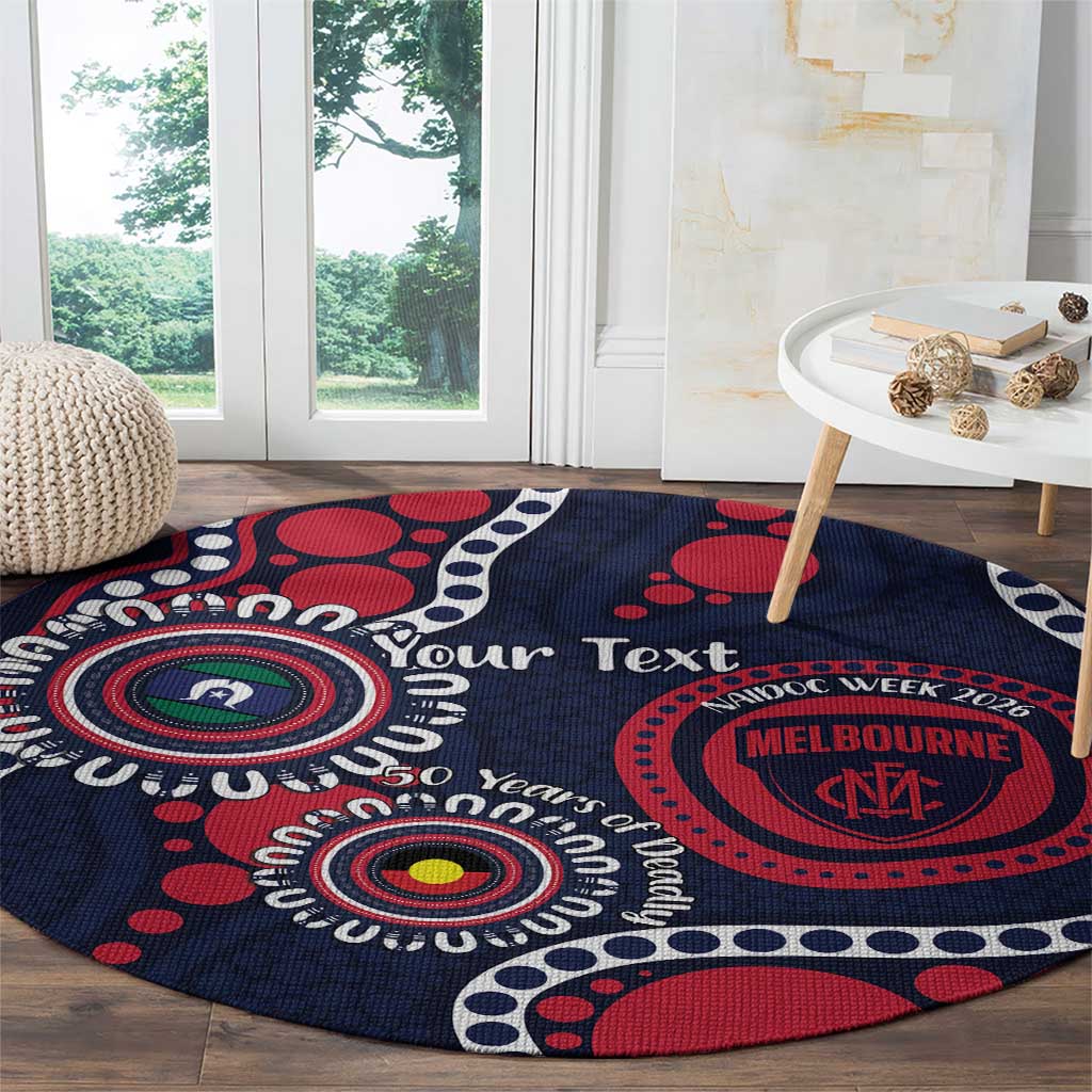 Melbourne NAIDOC Week 2026 Personalised Round Carpet 50 Years of Deadly Aboriginal Art
