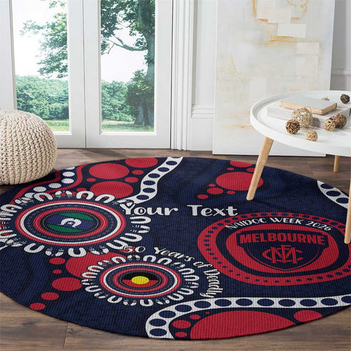 Melbourne NAIDOC Week 2026 Personalised Round Carpet 50 Years of Deadly Aboriginal Art