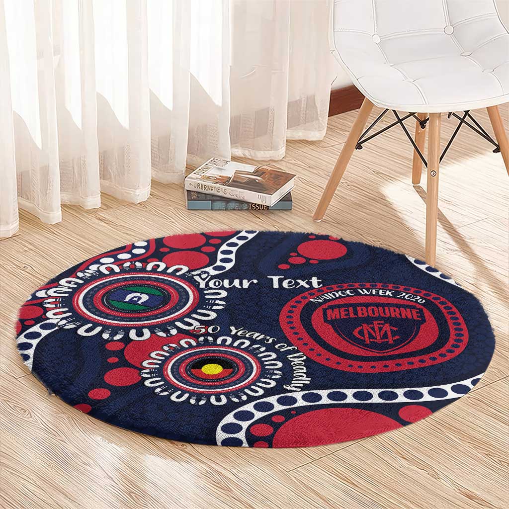 Melbourne NAIDOC Week 2026 Personalised Round Carpet 50 Years of Deadly Aboriginal Art
