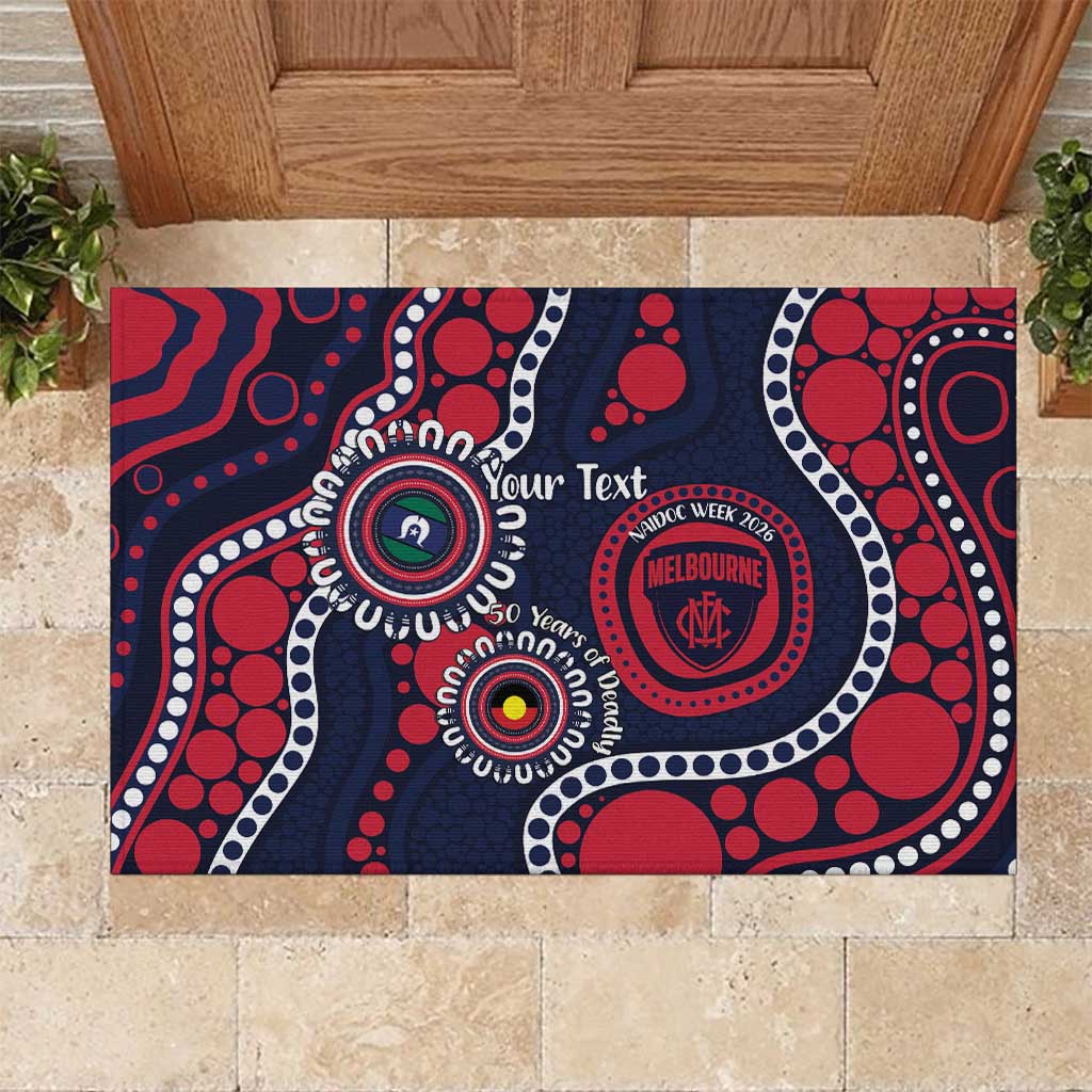 Melbourne NAIDOC Week 2026 Personalised Rubber Doormat 50 Years of Deadly Aboriginal Art