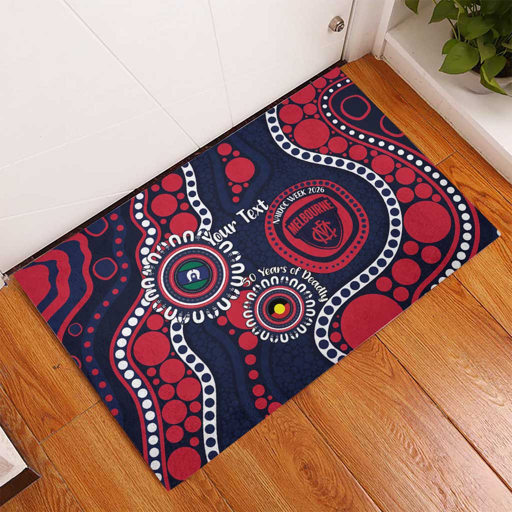 Melbourne NAIDOC Week 2026 Personalised Rubber Doormat 50 Years of Deadly Aboriginal Art
