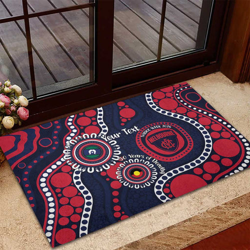 Melbourne NAIDOC Week 2026 Personalised Rubber Doormat 50 Years of Deadly Aboriginal Art