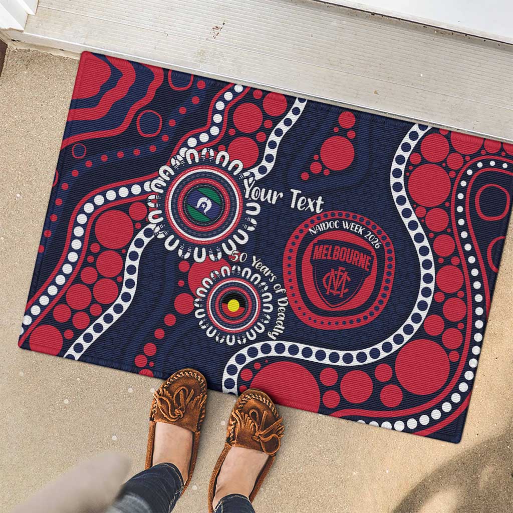 Melbourne NAIDOC Week 2026 Personalised Rubber Doormat 50 Years of Deadly Aboriginal Art