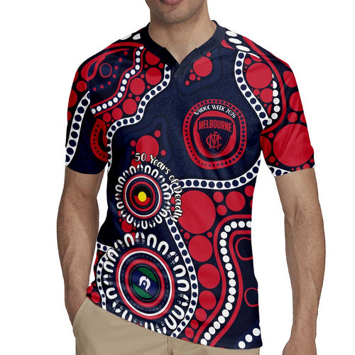 Melbourne NAIDOC Week 2026 Personalised Rugby Jersey 50 Years of Deadly Aboriginal Art