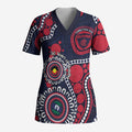 Melbourne NAIDOC Week 2026 Personalised Scrub Top 50 Years of Deadly Aboriginal Art