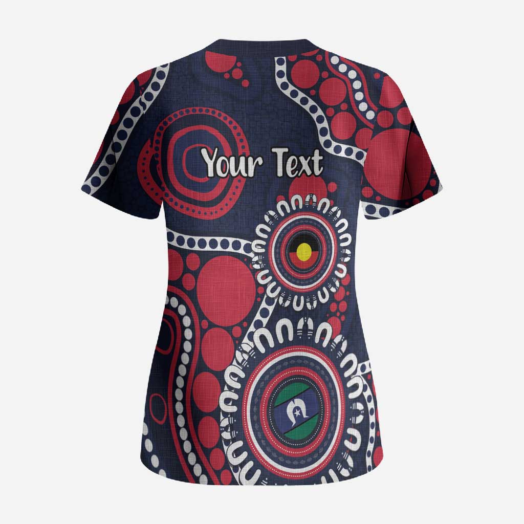 Melbourne NAIDOC Week 2026 Personalised Scrub Top 50 Years of Deadly Aboriginal Art