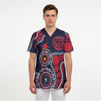 Melbourne NAIDOC Week 2026 Personalised Scrub Top 50 Years of Deadly Aboriginal Art