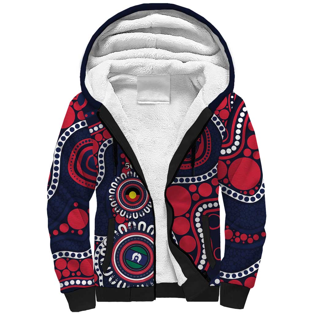 Melbourne NAIDOC Week 2026 Personalised Sherpa Hoodie 50 Years of Deadly Aboriginal Art