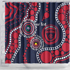 Melbourne NAIDOC Week 2026 Personalised Shower Curtain 50 Years of Deadly Aboriginal Art
