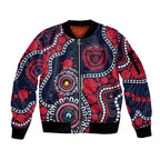 Melbourne NAIDOC Week 2026 Personalised Sleeve Zip Bomber Jacket 50 Years of Deadly Aboriginal Art