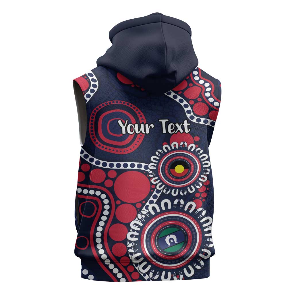 Melbourne NAIDOC Week 2026 Personalised Sleeveless Hoodie 50 Years of Deadly Aboriginal Art