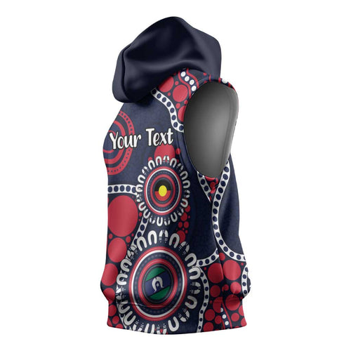 Melbourne NAIDOC Week 2026 Personalised Sleeveless Hoodie 50 Years of Deadly Aboriginal Art