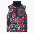 Melbourne NAIDOC Week 2026 Personalised Sleeveless Puffer Jacket 50 Years of Deadly Aboriginal Art