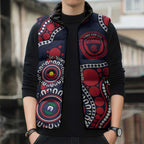 Melbourne NAIDOC Week 2026 Personalised Sleeveless Puffer Jacket 50 Years of Deadly Aboriginal Art