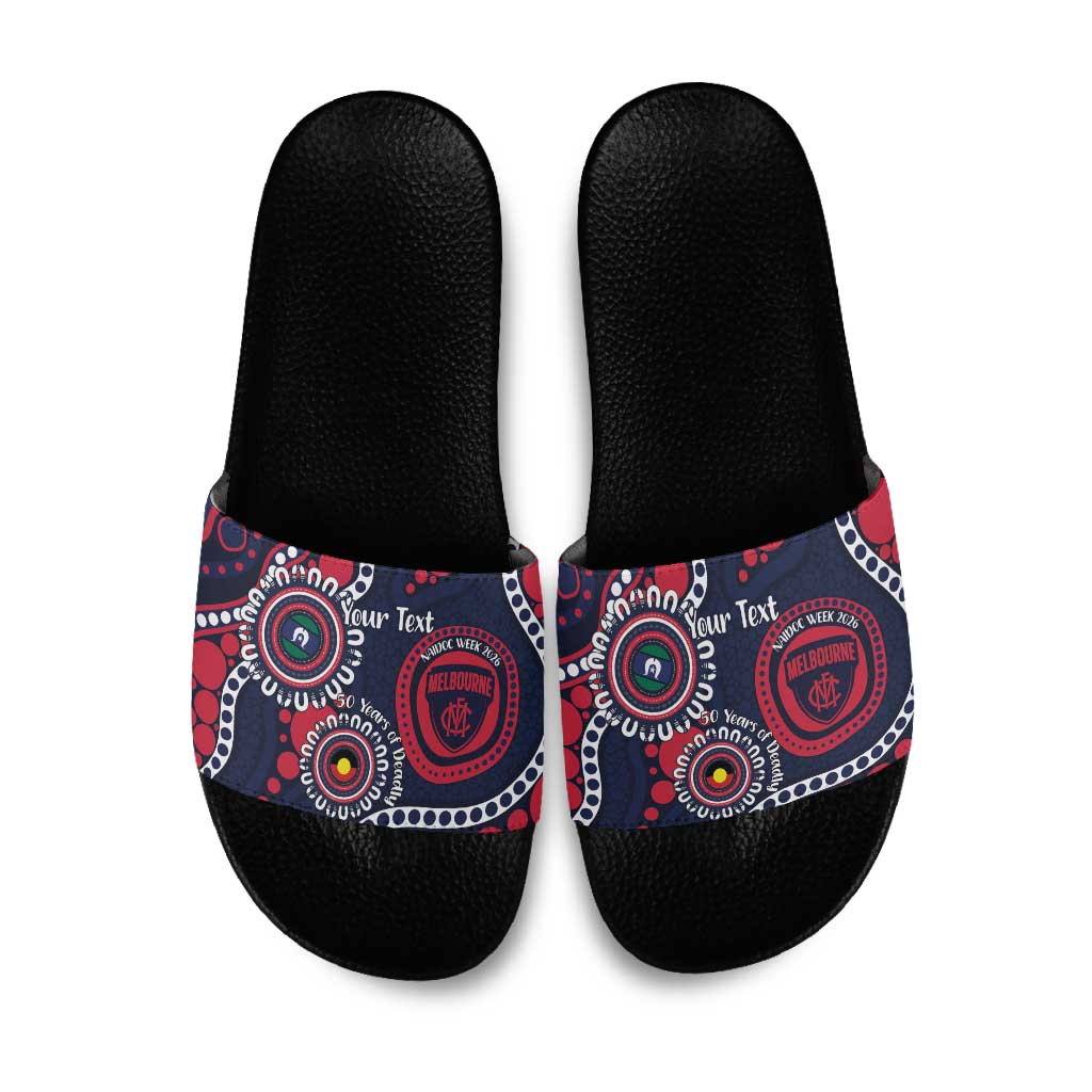 Melbourne NAIDOC Week 2026 Personalised Slide Sandals 50 Years of Deadly Aboriginal Art
