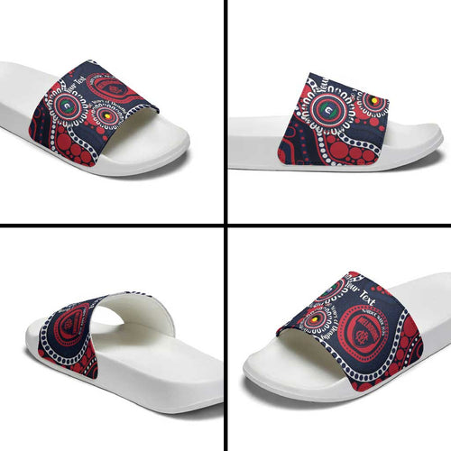 Melbourne NAIDOC Week 2026 Personalised Slide Sandals 50 Years of Deadly Aboriginal Art