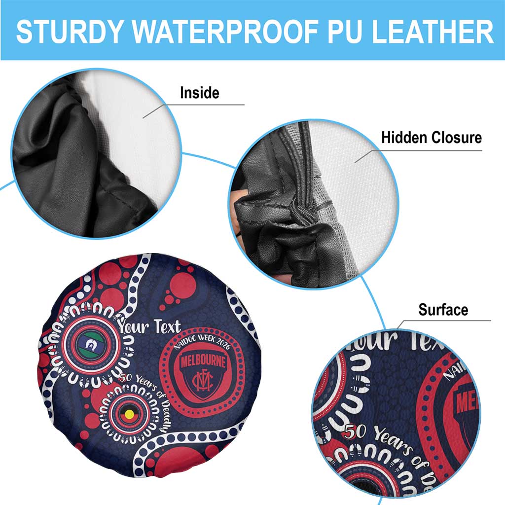 Melbourne NAIDOC Week 2026 Personalised Spare Tire Cover 50 Years of Deadly Aboriginal Art