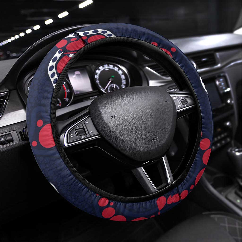 Melbourne NAIDOC Week 2026 Steering Wheel Cover 50 Years of Deadly Aboriginal Art