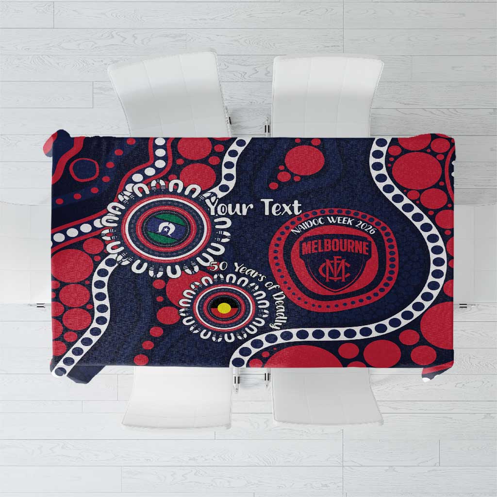 Melbourne NAIDOC Week 2026 Personalised Tablecloth 50 Years of Deadly Aboriginal Art