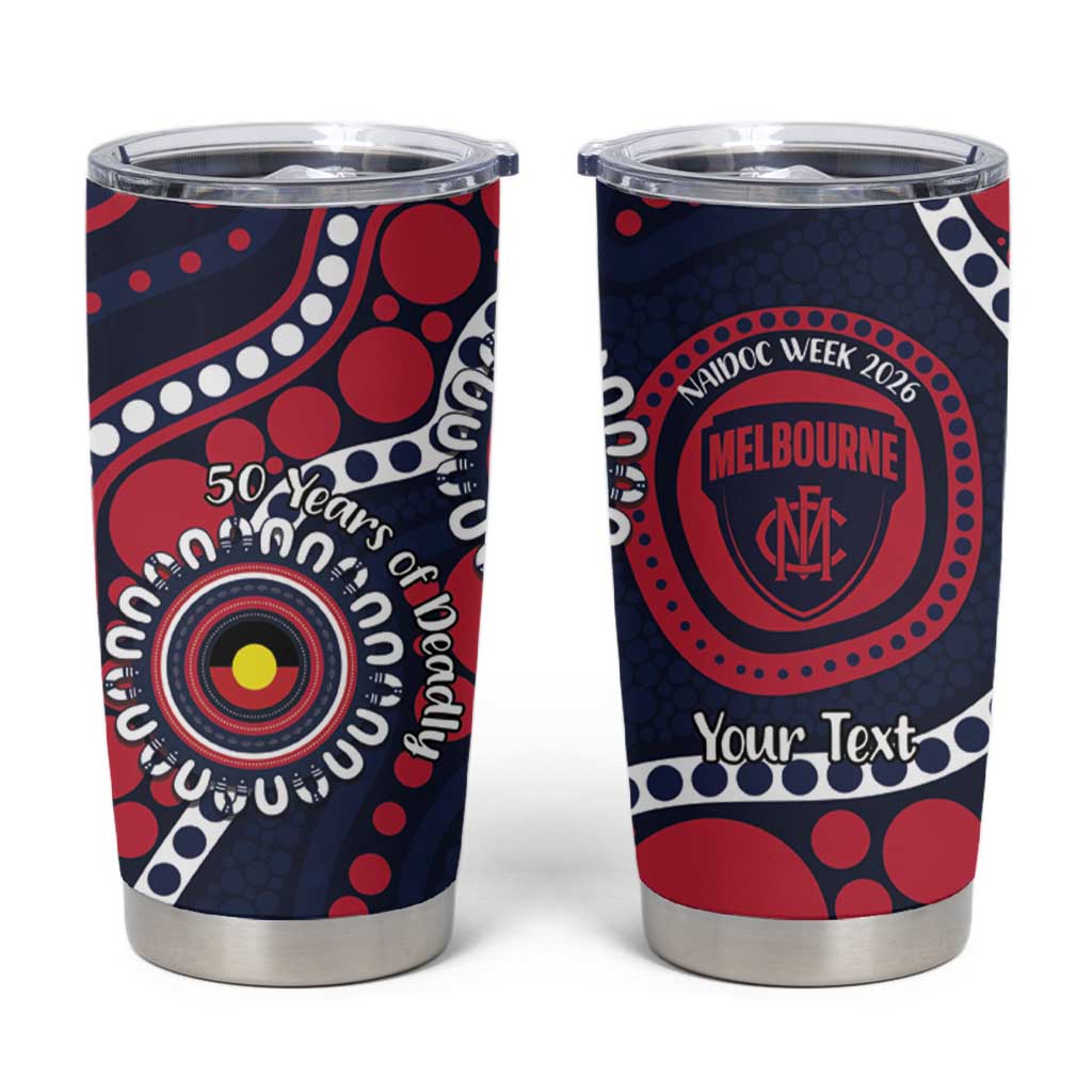 Melbourne NAIDOC Week 2026 Personalised Tumbler Cup 50 Years of Deadly Aboriginal Art