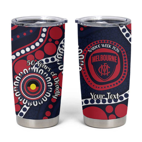 Melbourne NAIDOC Week 2026 Personalised Tumbler Cup 50 Years of Deadly Aboriginal Art