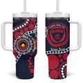 Melbourne NAIDOC Week 2026 Personalised Tumbler With Handle 50 Years of Deadly Aboriginal Art