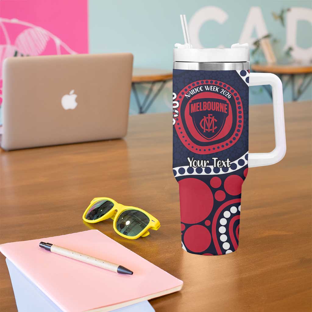 Melbourne NAIDOC Week 2026 Personalised Tumbler With Handle 50 Years of Deadly Aboriginal Art