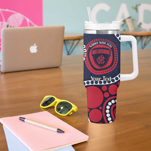 Melbourne NAIDOC Week 2026 Personalised Tumbler With Handle 50 Years of Deadly Aboriginal Art