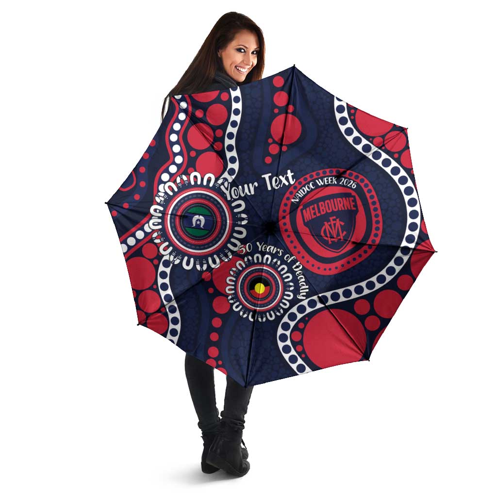 Melbourne NAIDOC Week 2026 Personalised Umbrella 50 Years of Deadly Aboriginal Art