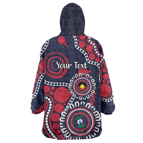 Melbourne NAIDOC Week 2026 Personalised Wearable Blanket Hoodie 50 Years of Deadly Aboriginal Art