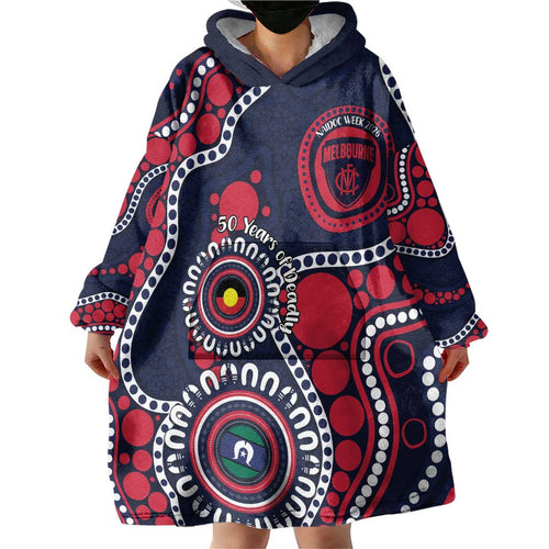 Melbourne NAIDOC Week 2026 Personalised Wearable Blanket Hoodie 50 Years of Deadly Aboriginal Art