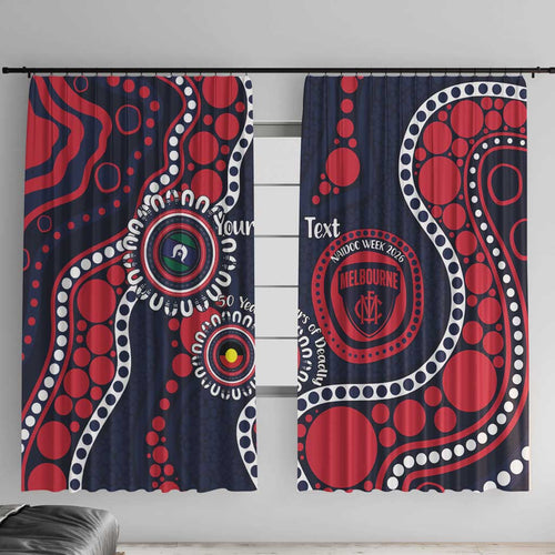 Melbourne NAIDOC Week 2026 Personalised Window Curtain 50 Years of Deadly Aboriginal Art