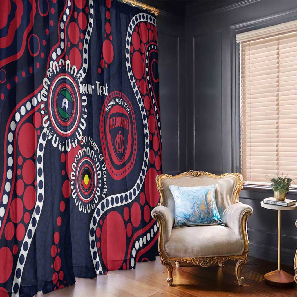 Melbourne NAIDOC Week 2026 Personalised Window Curtain 50 Years of Deadly Aboriginal Art