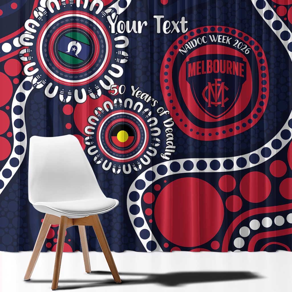 Melbourne NAIDOC Week 2026 Personalised Window Curtain 50 Years of Deadly Aboriginal Art