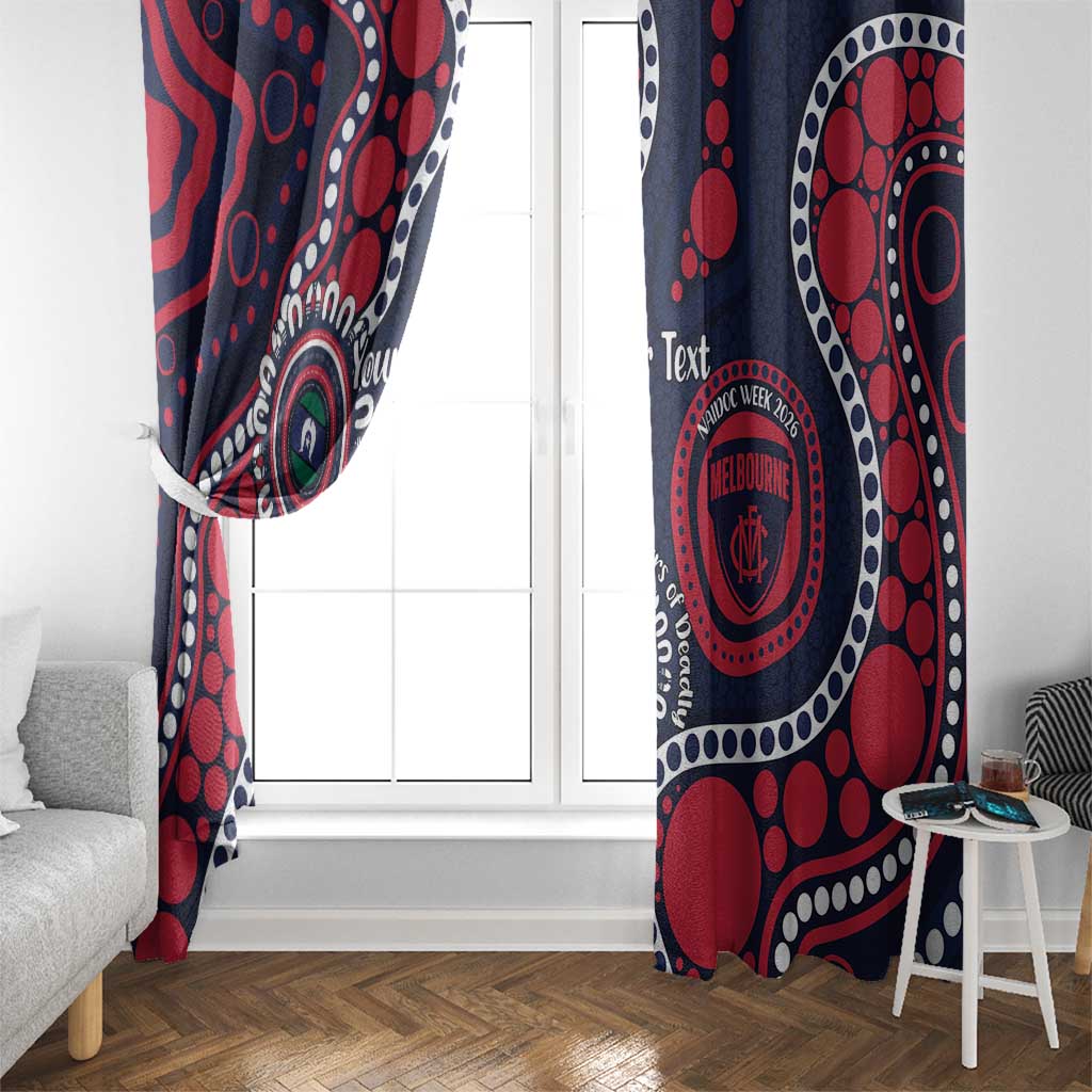 Melbourne NAIDOC Week 2026 Personalised Window Curtain 50 Years of Deadly Aboriginal Art