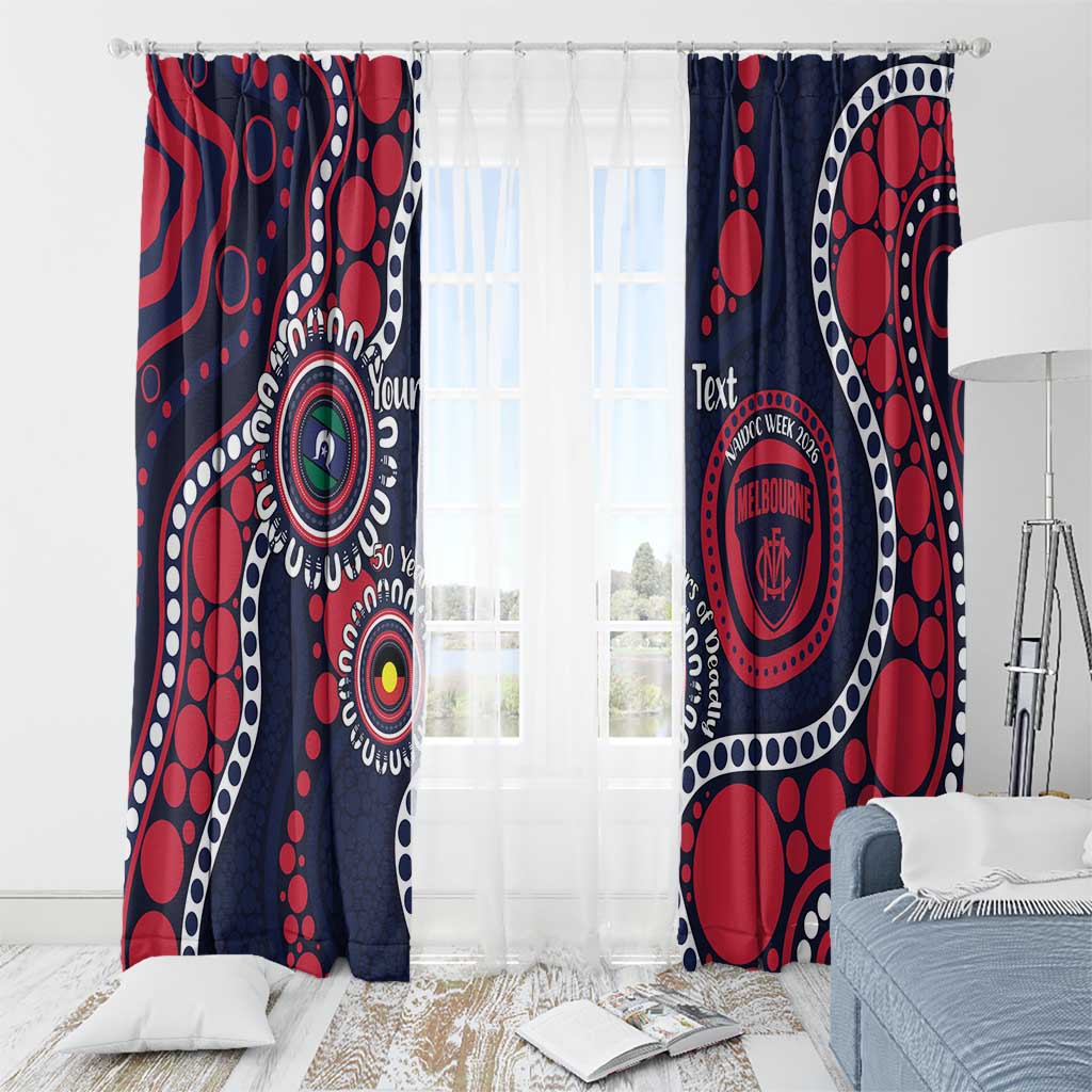 Melbourne NAIDOC Week 2026 Personalised Window Curtain 50 Years of Deadly Aboriginal Art