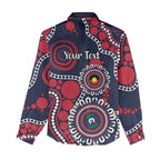 Melbourne NAIDOC Week 2026 Personalised Women Casual Shirt 50 Years of Deadly Aboriginal Art