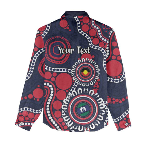 Melbourne NAIDOC Week 2026 Personalised Women Casual Shirt 50 Years of Deadly Aboriginal Art